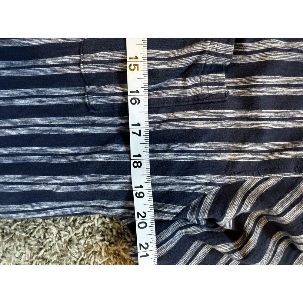 Banana Republic Men's 100% Cotton Woven Striped Button-Up Shirt XL Tall